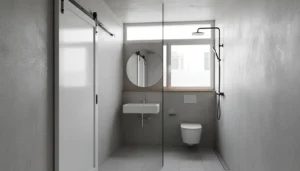Uși glisante pentru spații înguste: Cum alegi sistemul optim pentru baie, dressing sau debara